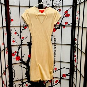 Women’s Shanghai Tang Cream Dress With V Neck